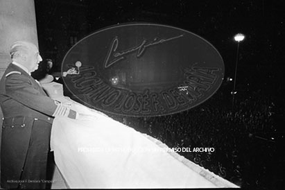 Cena en honor de Franco Ayuntamiento Barcelona.