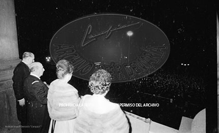 Cena en honor de Franco Ayuntamiento Barcelona.