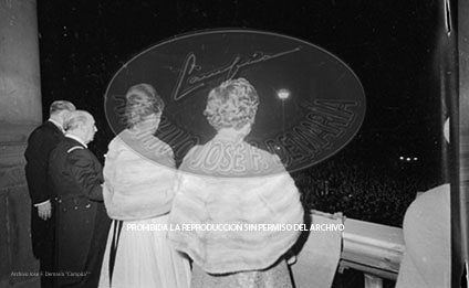 Cena en honor de Franco Ayuntamiento Barcelona.