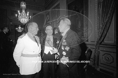 Cena en honor de Franco Ayuntamiento Barcelona.