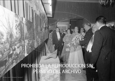 Cena en honor de Franco Ayuntamiento Barcelona.