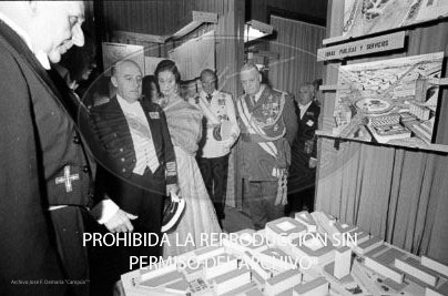 Cena en honor de Franco Ayuntamiento Barcelona.