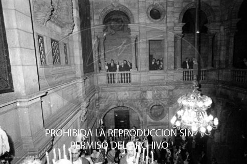 Cena en honor de Franco Ayuntamiento Barcelona.
