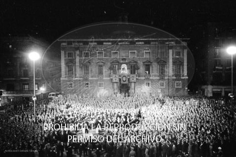 Cena en honor de Franco Ayuntamiento Barcelona.