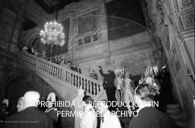 Cena en honor de Franco Ayuntamiento Barcelona.