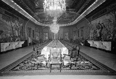 Cena en Pedralbes ofrecida a las autoridades de la ciudad de Barcelona