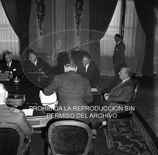 Consejo de Ministros en Pedralbes mayo 1960