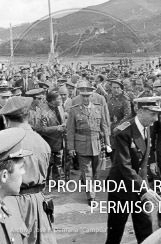 Franco visita las zonas inundadas de Barcelona