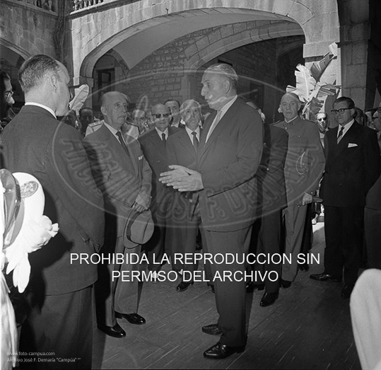 Franco visita Barcelona. junio 1963