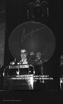 Carrero Blanco en Las Cortes