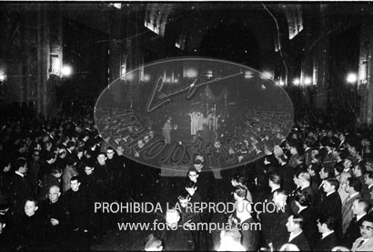 Te Deum en el Valle de los Caidos por los XXV años de paz. llegada de autoridades