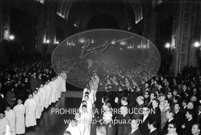 Te Deum en el Valle de los Caidos por los XXV años de paz. llegada de autoridades