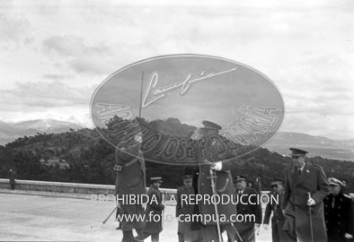 Te Deum en el Valle de los Caidos por los XXV años de paz. llegada de autoridades