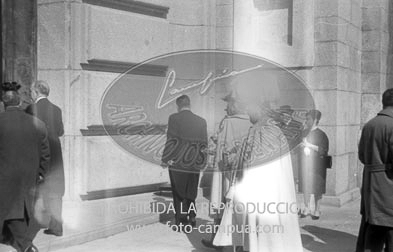 Te Deum en el Valle de los Caidos por los XXV años de paz. llegada de autoridades