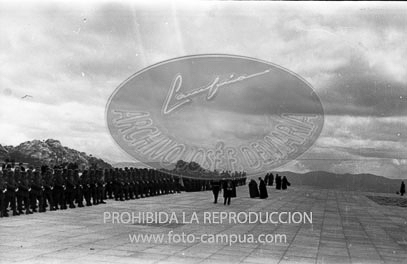 Te Deum en el Valle de los Caidos por los XXV años de paz. llegada de autoridades