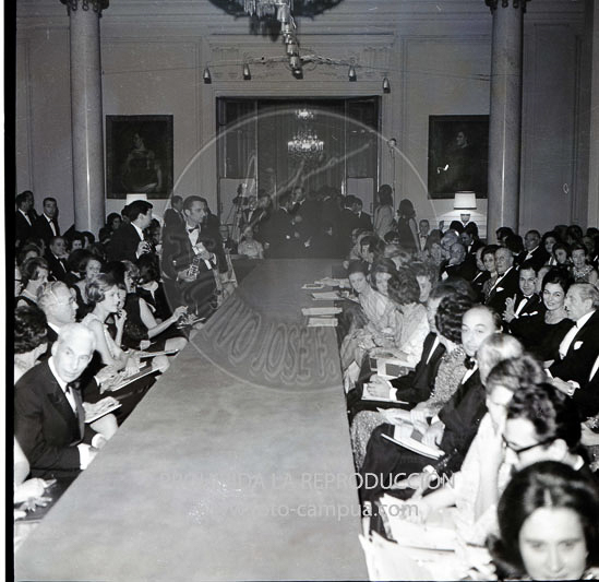 Desfile de modelos en la embajada de Italia de Madrid.