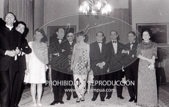 Desfile de modelos en la embajada de Italia de Madrid.