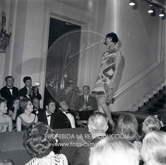 Desfile de modelos en la embajada de Italia de Madrid.