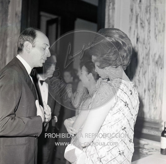 Desfile de modelos en la embajada de Italia de Madrid.