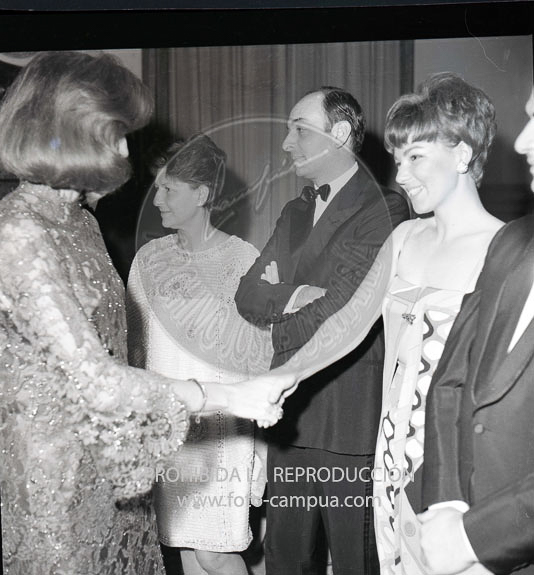 Desfile de modelos en la embajada de Italia de Madrid.