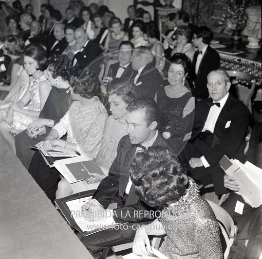 Desfile de modelos en la embajada de Italia de Madrid.
