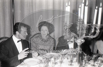Desfile de modelos en la embajada de Italia de Madrid.