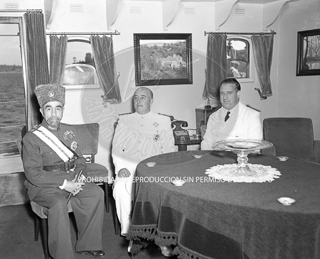 Visita del Rey de Jordania el 5 de septiembre de 1949