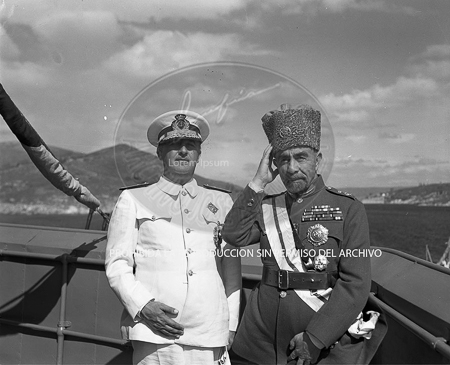 Visita del Rey de Jordania el 5 de septiembre de 1949