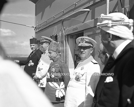 Visita del Rey de Jordania el 5 de septiembre de 1949