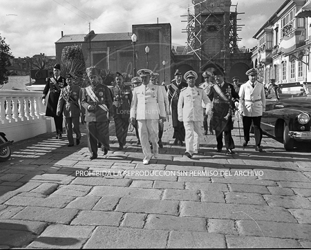 Visita del Rey de Jordania el 7 de septiembre de 1949