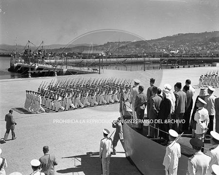 Visita del Rey de Jordania el 7 de septiembre de 1949