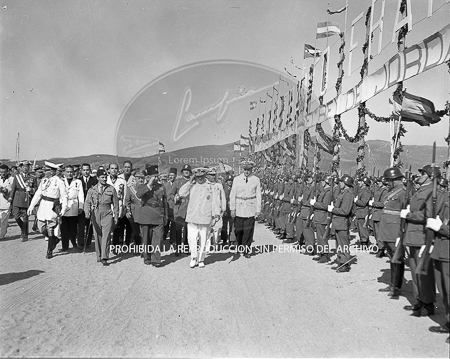 Visita del Rey de Jordania el 7 de septiembre de 1949