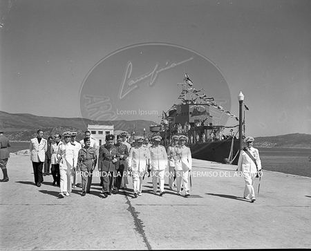 Visita del Rey de Jordania el 7 de septiembre de 1949