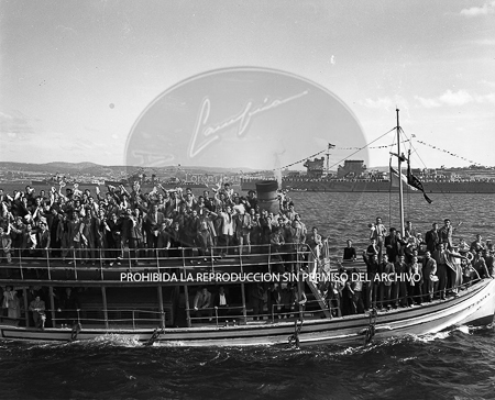 Visita del Rey de Jordania el 7 de septiembre de 1949