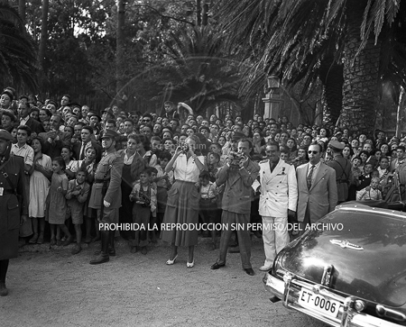 Visita del Rey de Jordania el 7 de septiembre de 1949