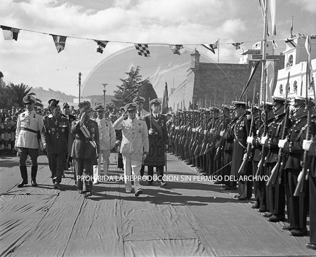 Visita del Rey de Jordania el 7 de septiembre de 1949