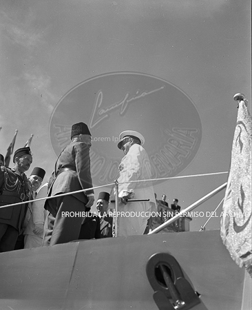 Visita del Rey de Jordania el 7 de septiembre de 1949