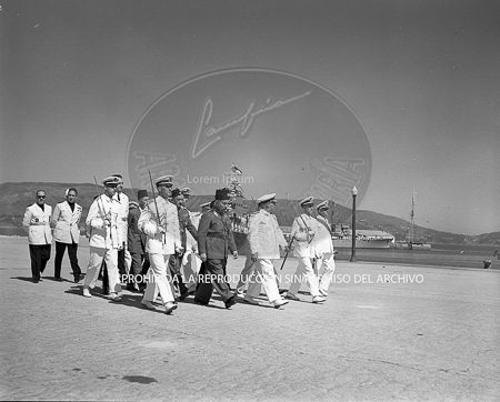 Visita del Rey de Jordania el 7 de septiembre de 1949