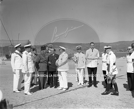 Visita del Rey de Jordania el 7 de septiembre de 1949
