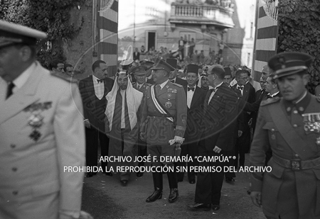 Visita del Rey de Jordania el 7 de septiembre de 1949