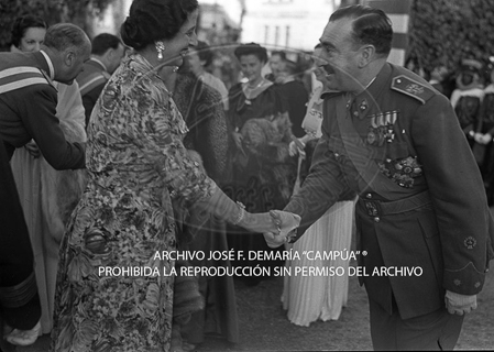 Visita del Rey de Jordania el 7 de septiembre de 1949