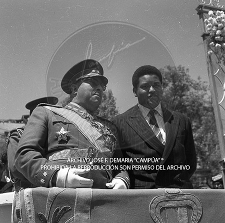 Visita del <presidente de Portugal a España, 1953