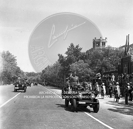 Visita del <presidente de Portugal a España, 1953