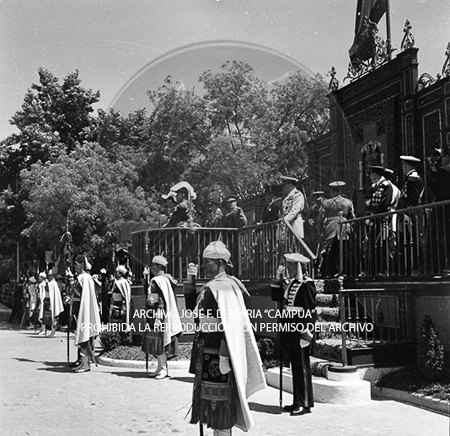 Visita del <presidente de Portugal a España, 1953