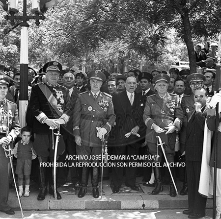 Visita del <presidente de Portugal a España, 1953