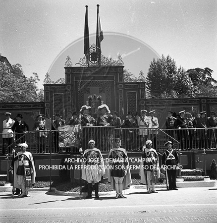 Visita del <presidente de Portugal a España, 1953