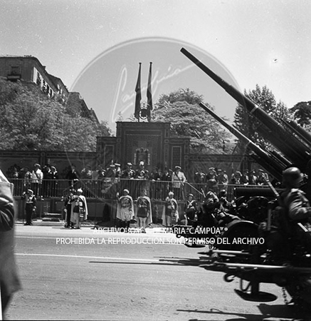 Visita del <presidente de Portugal a España, 1953