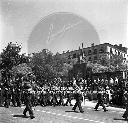 Visita del <presidente de Portugal a España, 1953