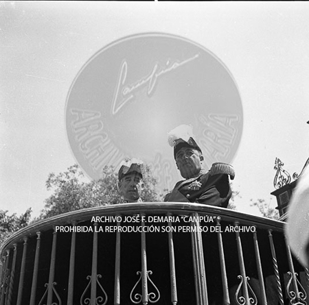 Visita del <presidente de Portugal a España, 1953