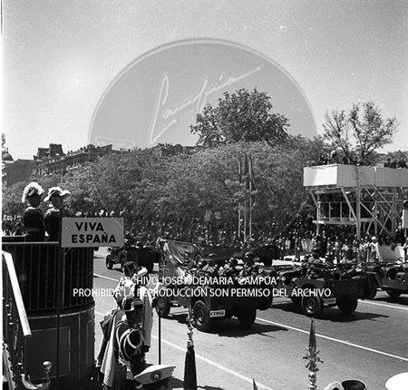 Visita del <presidente de Portugal a España, 1953